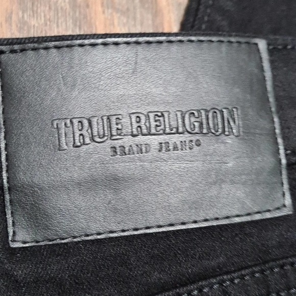 True Religion Colette Slim Straight Jeans New Raw Hem Size 31 - Picture 6 of 9